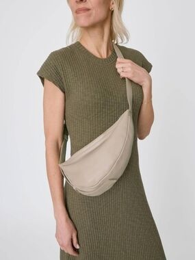 The Sak Leather Crossbody Sling In Sand NWT